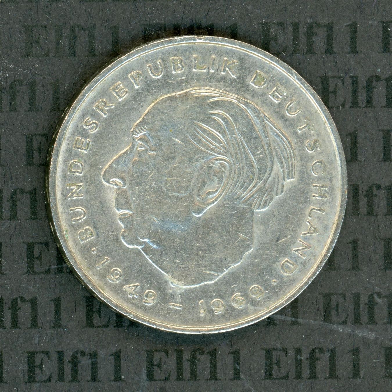 Tutti le monete: DEM___2.00 1970F Heuss -vz 2 Deutsche Mark – Usato da Widnau venduto da Elf11 1