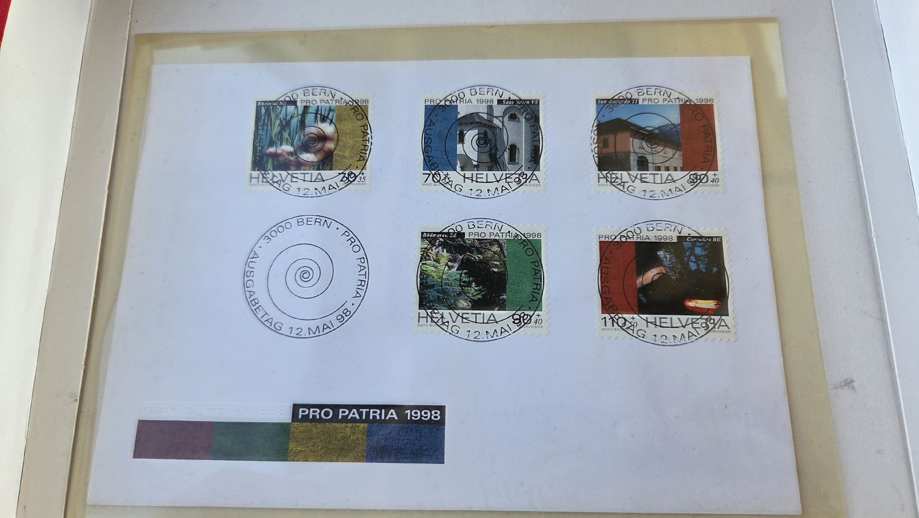 Tutti i francobolli: 1998 Pro Patria FDC Vollstempel – Usato da Arni AG venduto da Moth68