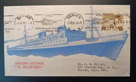 NORWEGEN: Jungfernfahrt des Schiffes „Oslofjord“ 1938