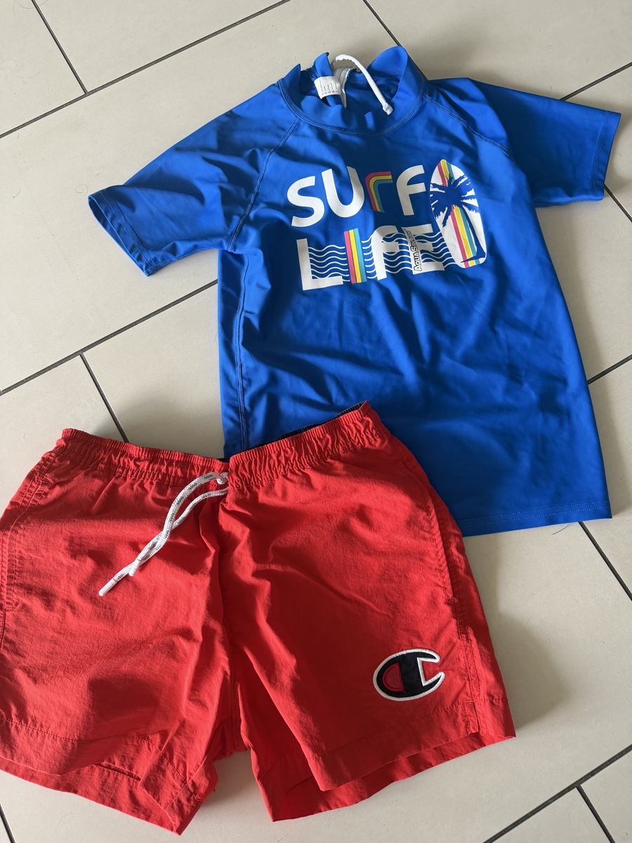 Costumi da bagno: Badehose Bad T Shirt Set  – Usato da Neerach venduto da the_modern_mini