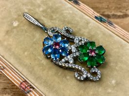 VINTAGE ANHÄNGER STERLING 925 SCHMUCKSTEINE, WUNDERSCHÖN