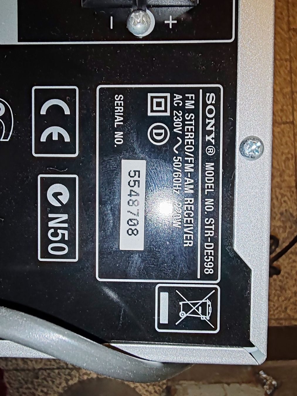 Sony Ricevitori: Sony STR-DE598 Digital Audio-Video Control Center Receiver – Usato da Wila venduto da neu_s8qs 3