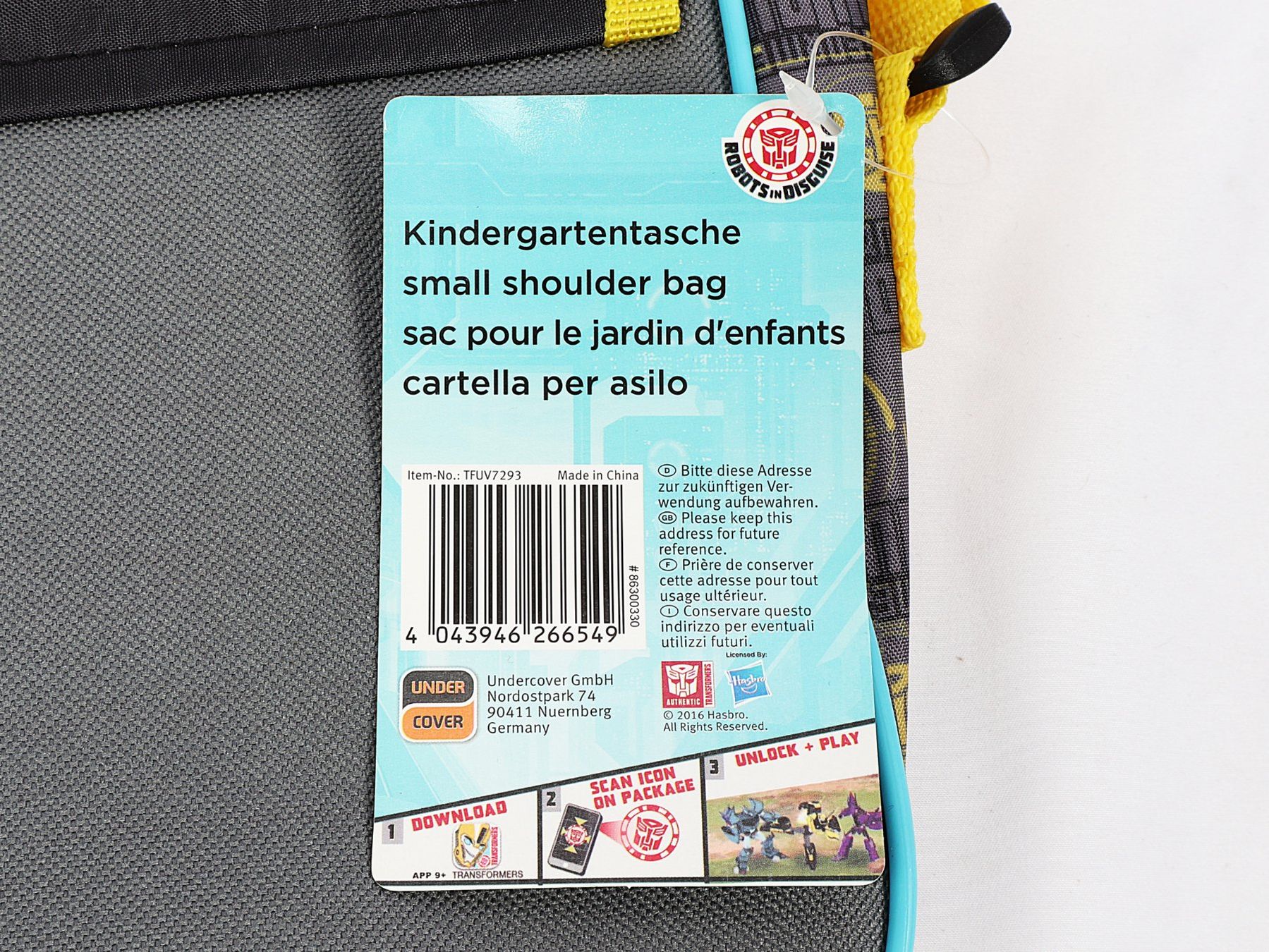 Borse & Zaini: TRANSFORMERS Kindergartentasche – Usato da Steinen venduto da Restwert_Steinen 5