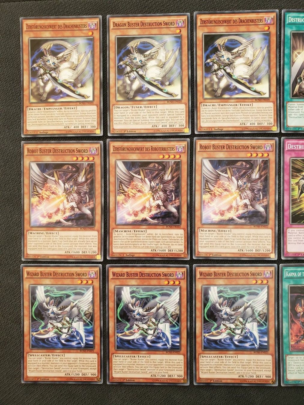 Yugioh Carte collezionabili: Yugioh Zerstörungsschwert Set – Usato da Opfikon venduto da Steins_Siedlung 1