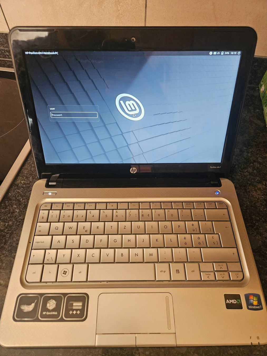 Microsoft Notebook: HP Laptop mit Windows 7 + Programme - läuft einwandfrei – Usato da Obermumpf venduto da joachim75098