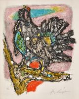 Carigiet Alois "Auerhahn I" mit Bleistift handsigniert