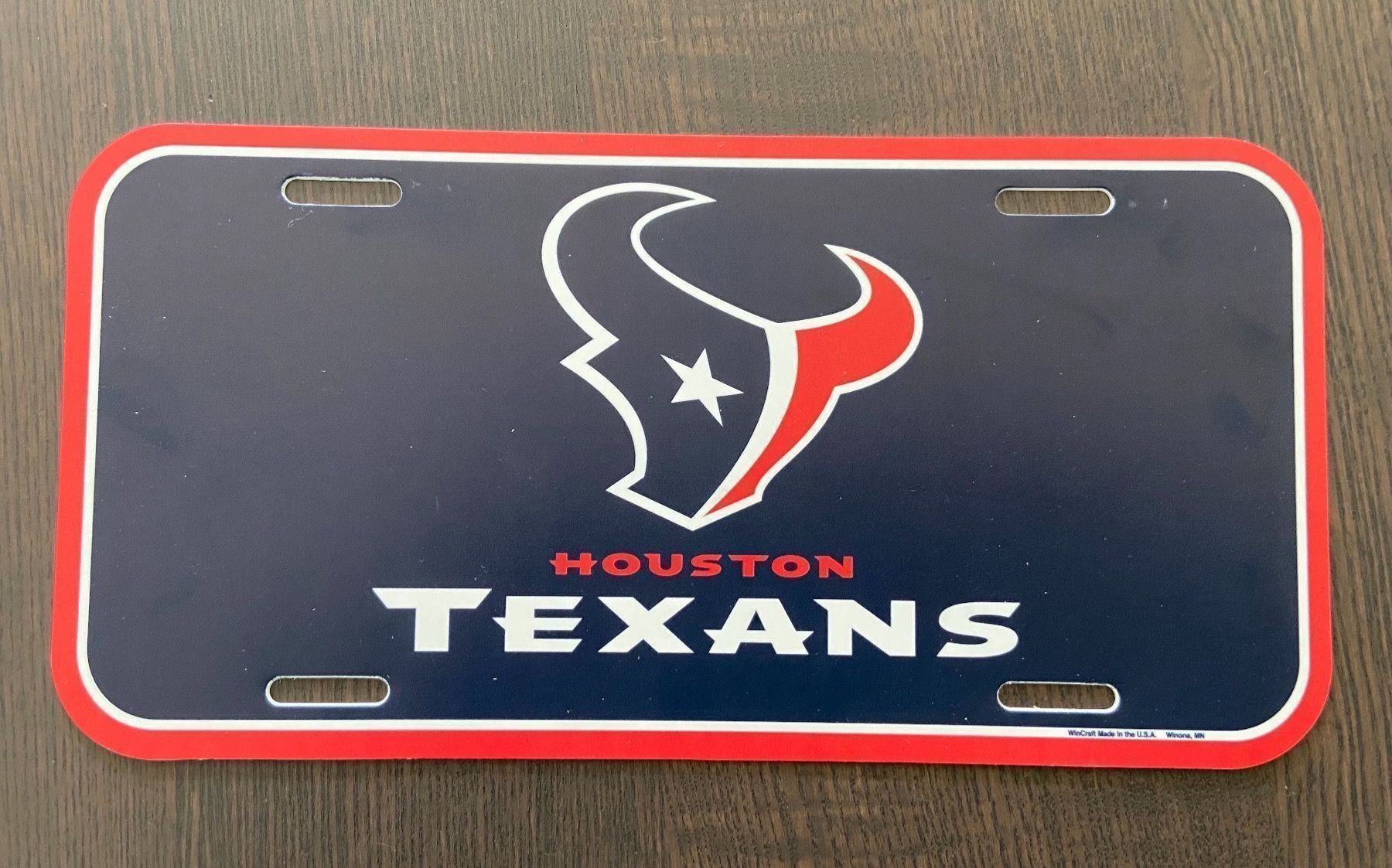 Schilder: Houston Texans License Plate – Neu und originalverpackt aus Muttenz von US_Sport_Schweiz