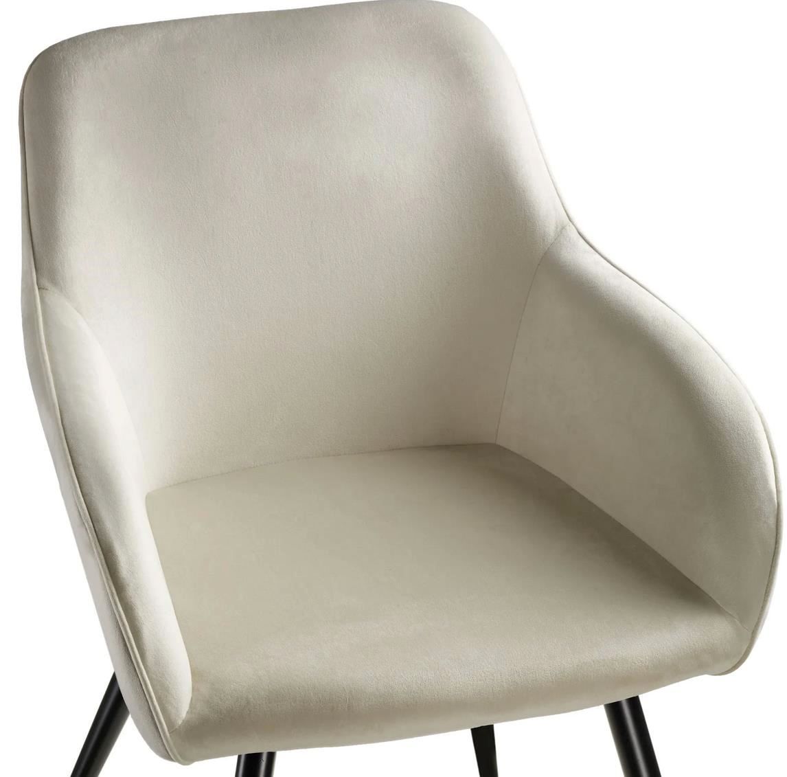 Chaises: 2er Set Stuhl Marilyn Samtoptik creme – Neuf (Voir description) à Steinhausen par Retourenprofis 5