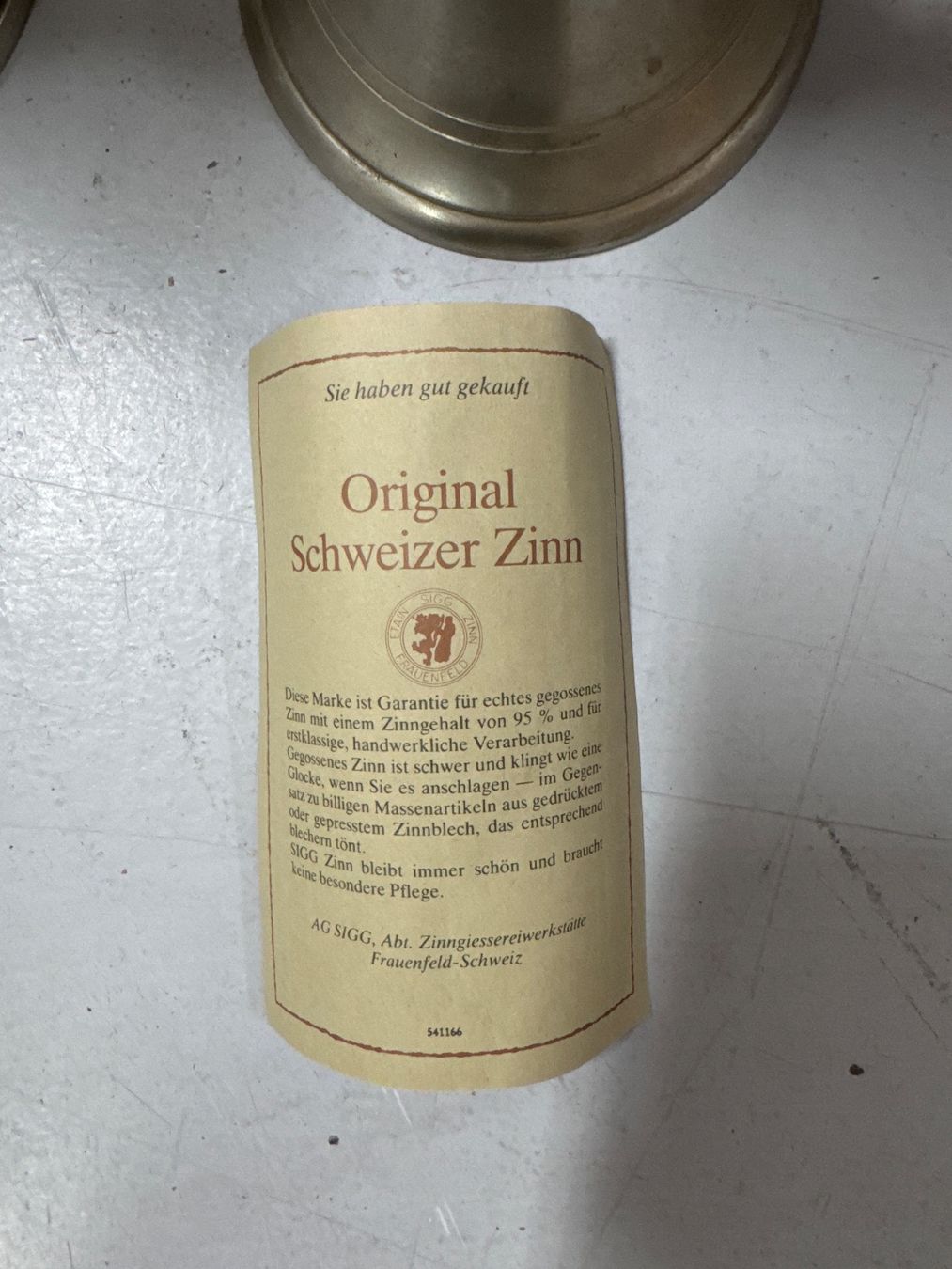 Caraffe: 2 Zinnkruge – Usato da Dietlikon venduto da HighspeedUmzug 3