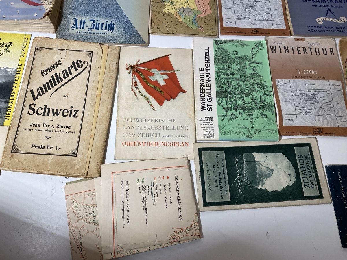 Cartine & Atlanti: Diverse Karten  – Usato da Winterthur venduto da ben_9vxx 5