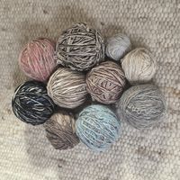 Wollknäuel Set verschiedene Farben gebraucht 