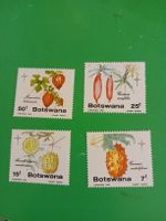 Quatre timbres botaniques rares du Botswana, 1986.