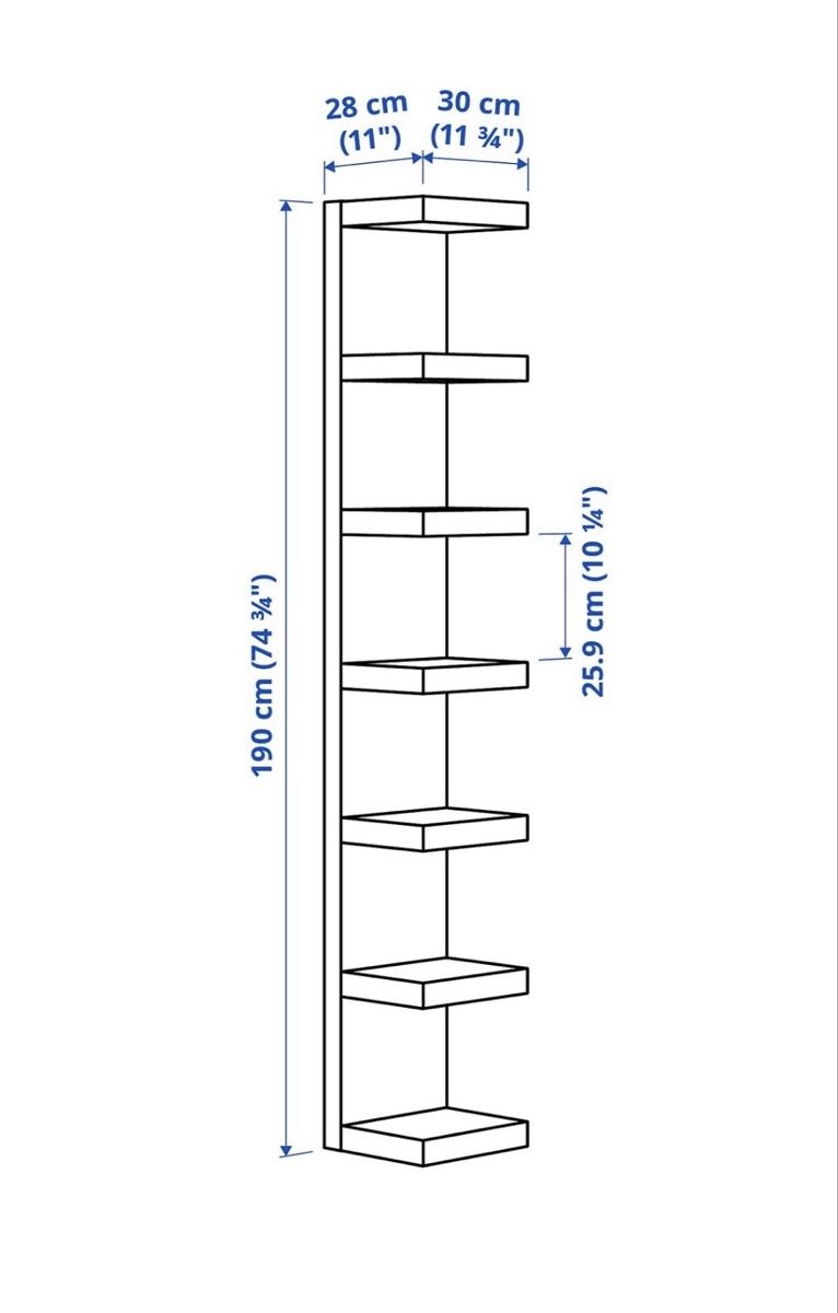 Ikea Scaffali: Weisses Wandregal IKEA mit 7 Ablageflächen – Nuovo (secondo la descrizione) da Schiers venduto da Trischa.r. 2