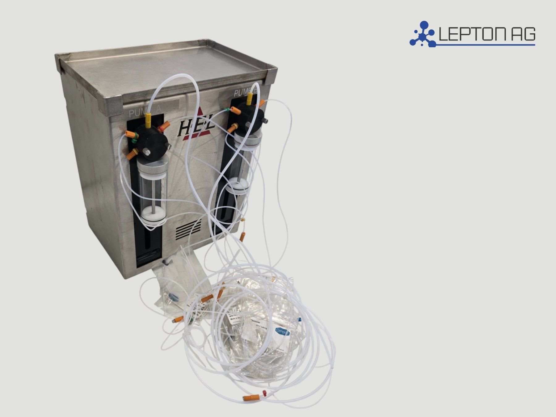 Accessori da laboratorio: HEL Duale Laborspritzenpumpe / Dosiermodul – Usato da Niederdorf venduto da LeptonAG_Labor 1