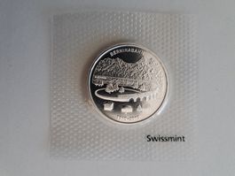 20 Fr. Gedenkmünze Berninabahn 2010 in Original Blister