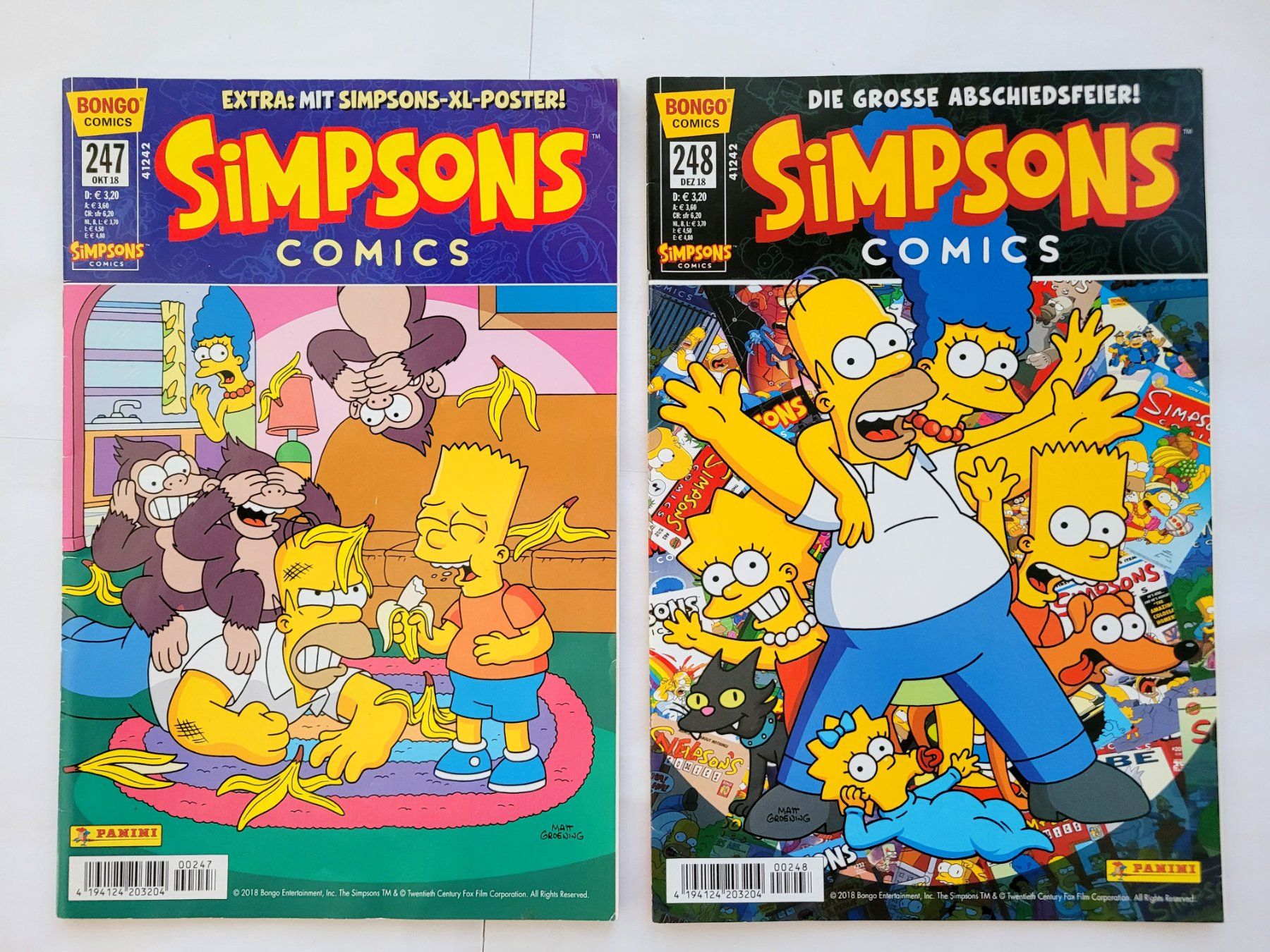 BD: Simpsons Comics Nr.247+248 von 2018 – D'occasion à Schöftland par huair