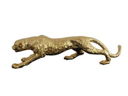Statue Figur Skulptur Panther GOLDEN Kunstharz ca. 32cm