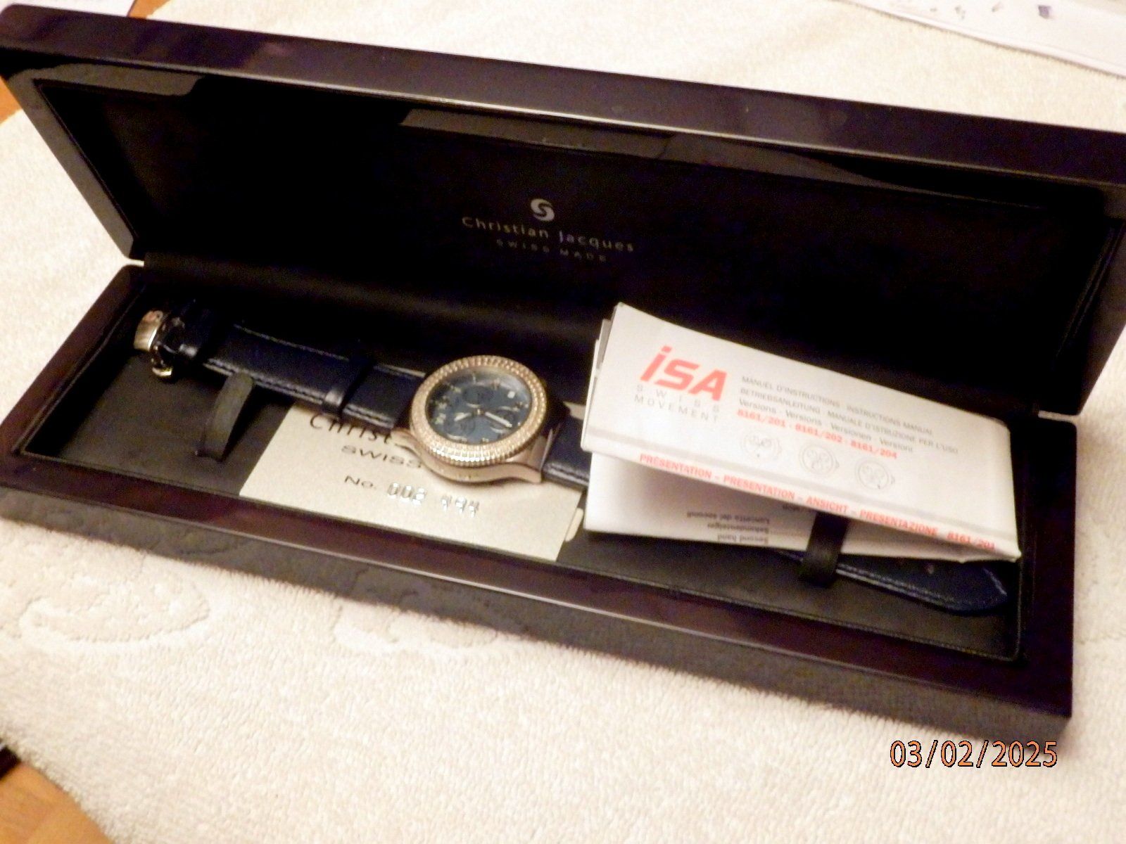 Orologi: Christian Jacques, Chronograph, Quartz, mit 120 Sirkonen – Usato da Ueberstorf venduto da dinbau 7