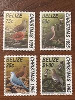 Belize Briefmarken - Weihnachten 1995, Tauben, Top!