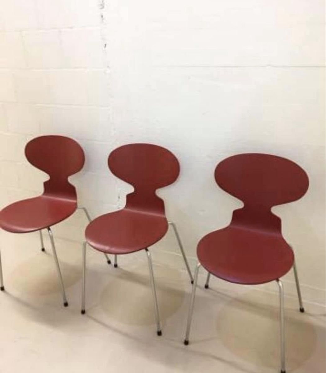 Fritz Hansen Sedie: 4 Arne Jacobsen Ameise Stühle – Usato da Basel venduto da cinma 1