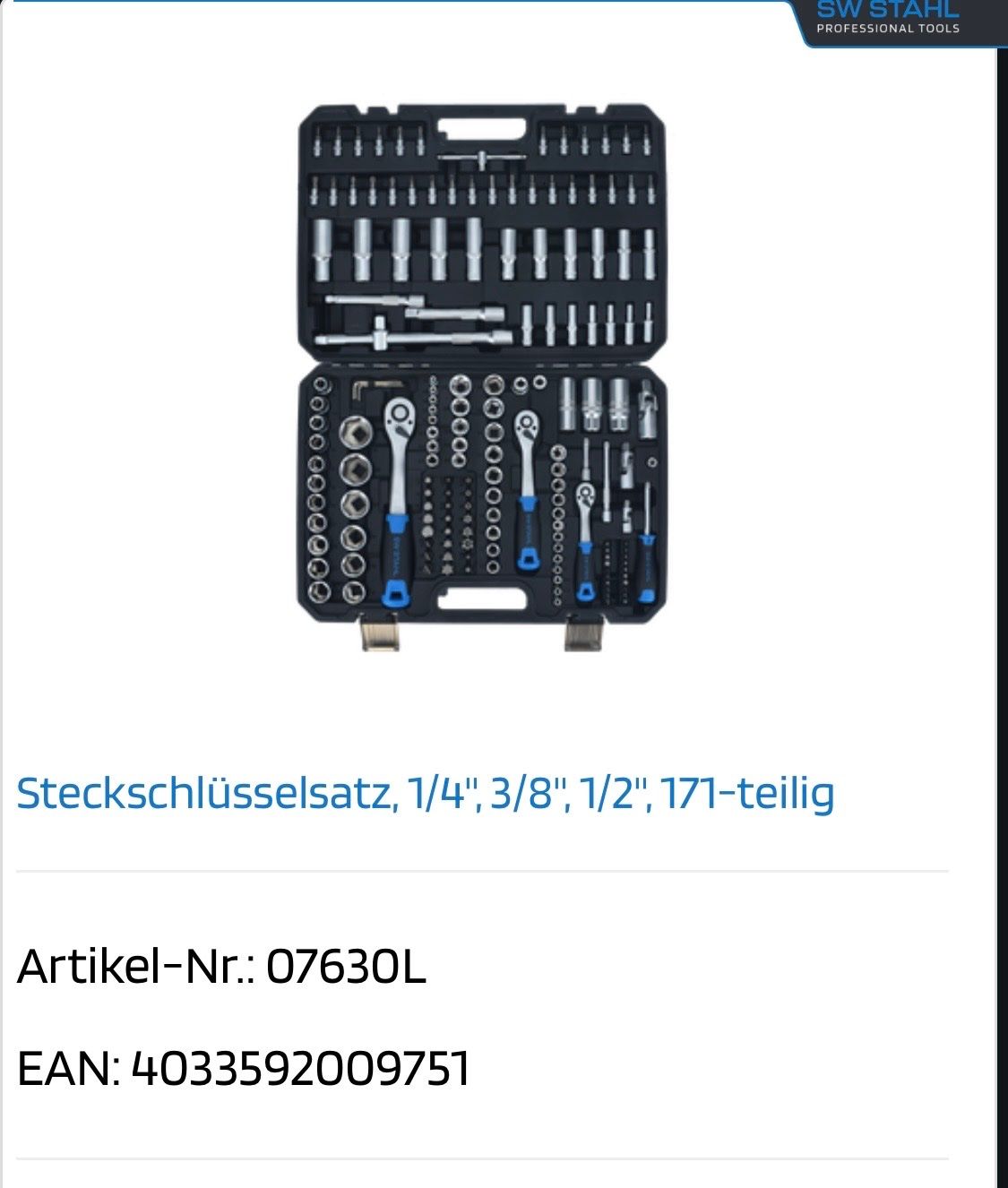 Tutti gli attrezzi: Werkzeugkoffer SET 171 - teilig – Usato da Stadel venduto da Mandant7