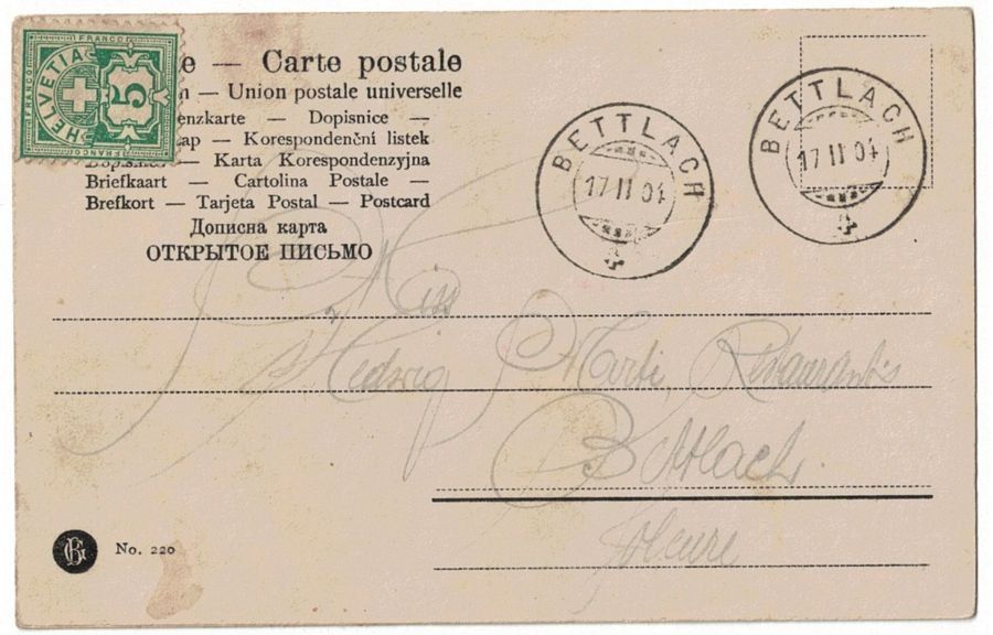 Cartoline postali: Romantik: Paar bei Sitzbank – Usato da Frauenfeld venduto da POML 1