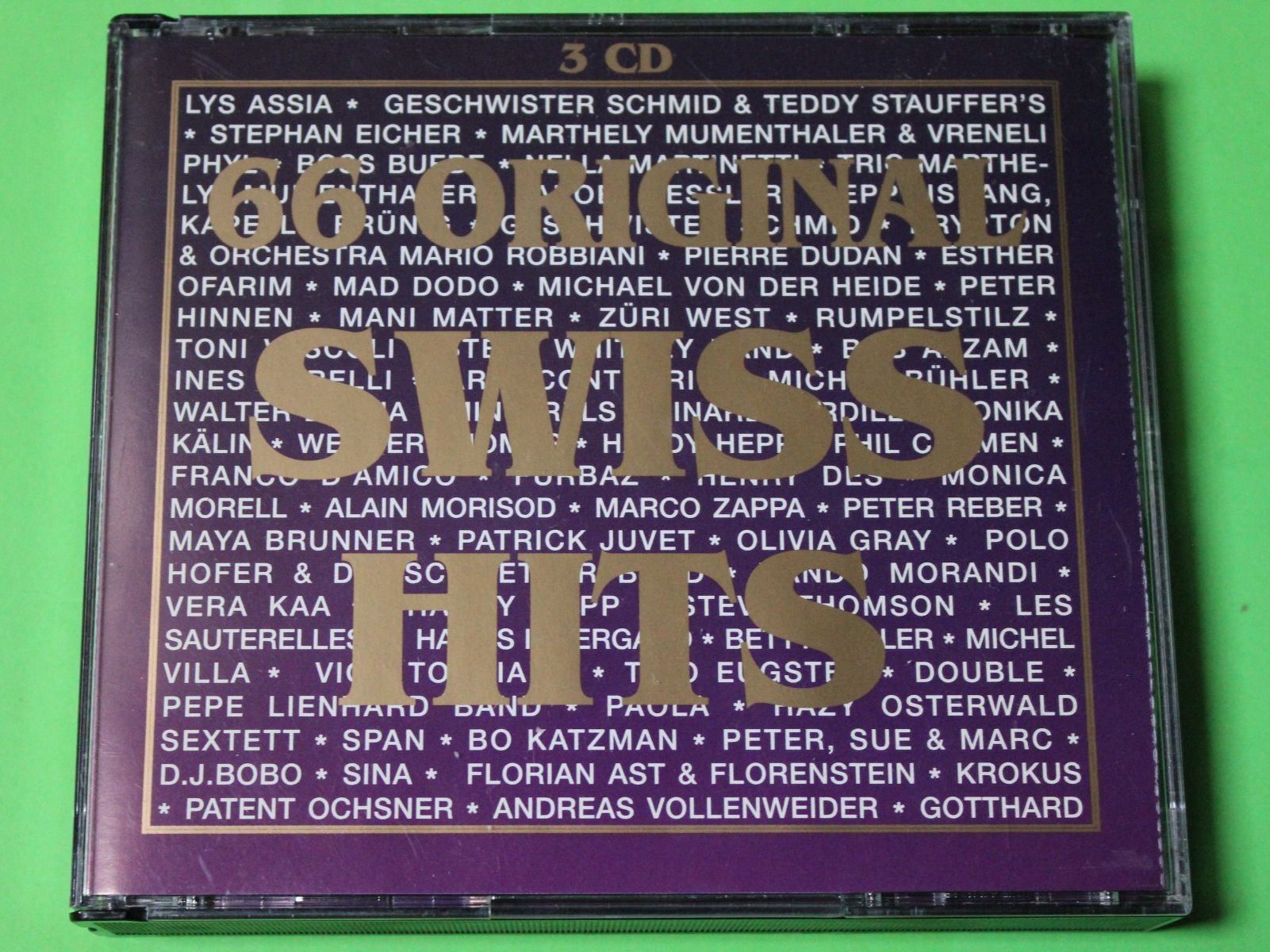 CD: 66 ORIGINAL SWISS HITS 3CDs Compilation 1999 – Usato da Tübach venduto da JamesStone 1