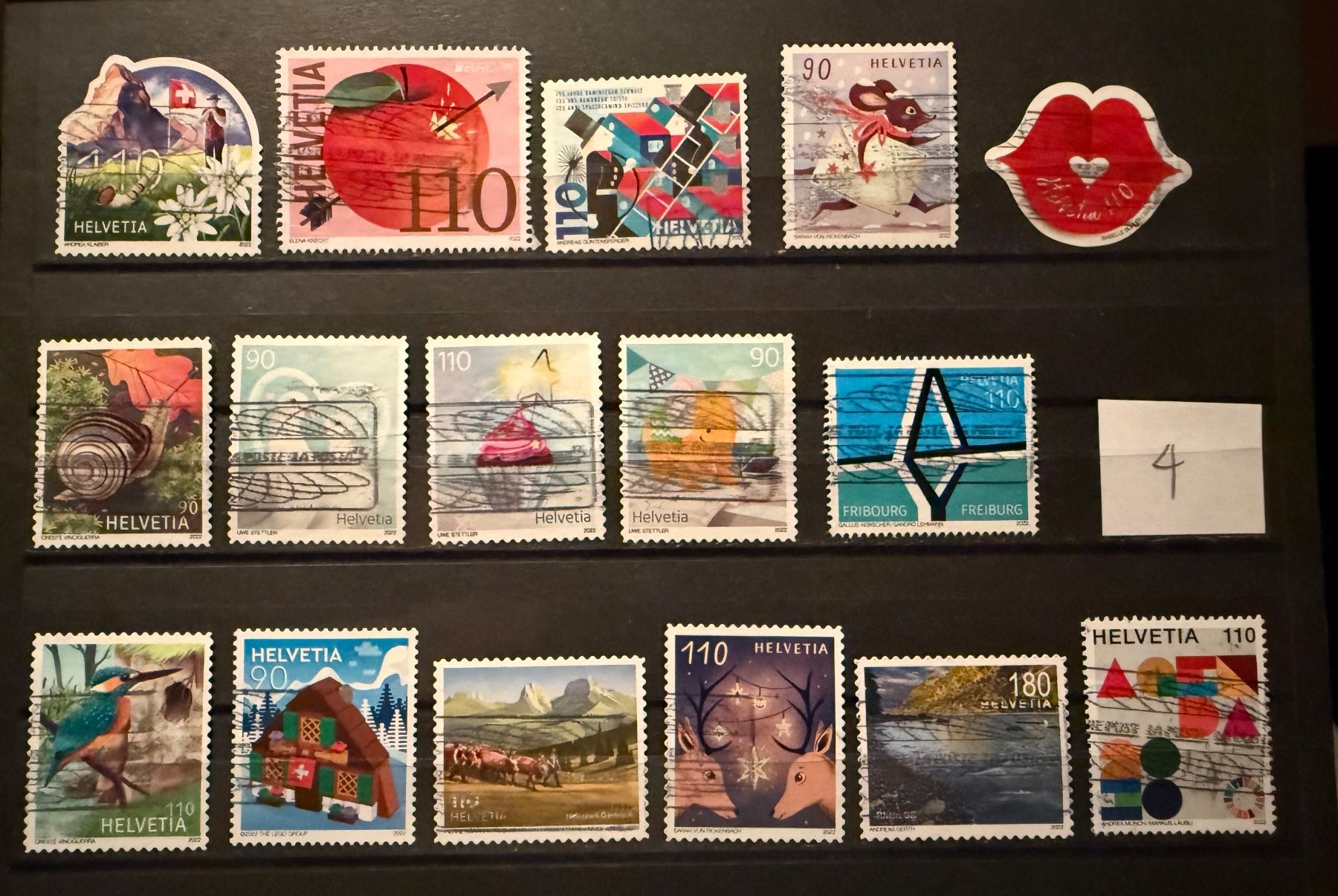 Tutti i francobolli: Briefmarken stamps timbres 2022 – Usato da Affoltern am Albis venduto da jonas1009