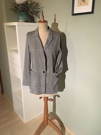Karierter Blazer, Gr 38