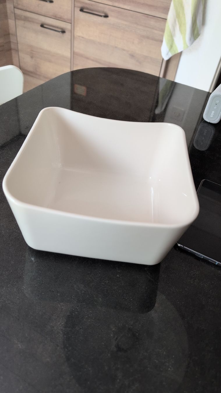 Blomus Ciotole: Blomus Schale, Salatschüssel, eckig, weiss - modernes Design – Usato da Suhr venduto da andreas_2008