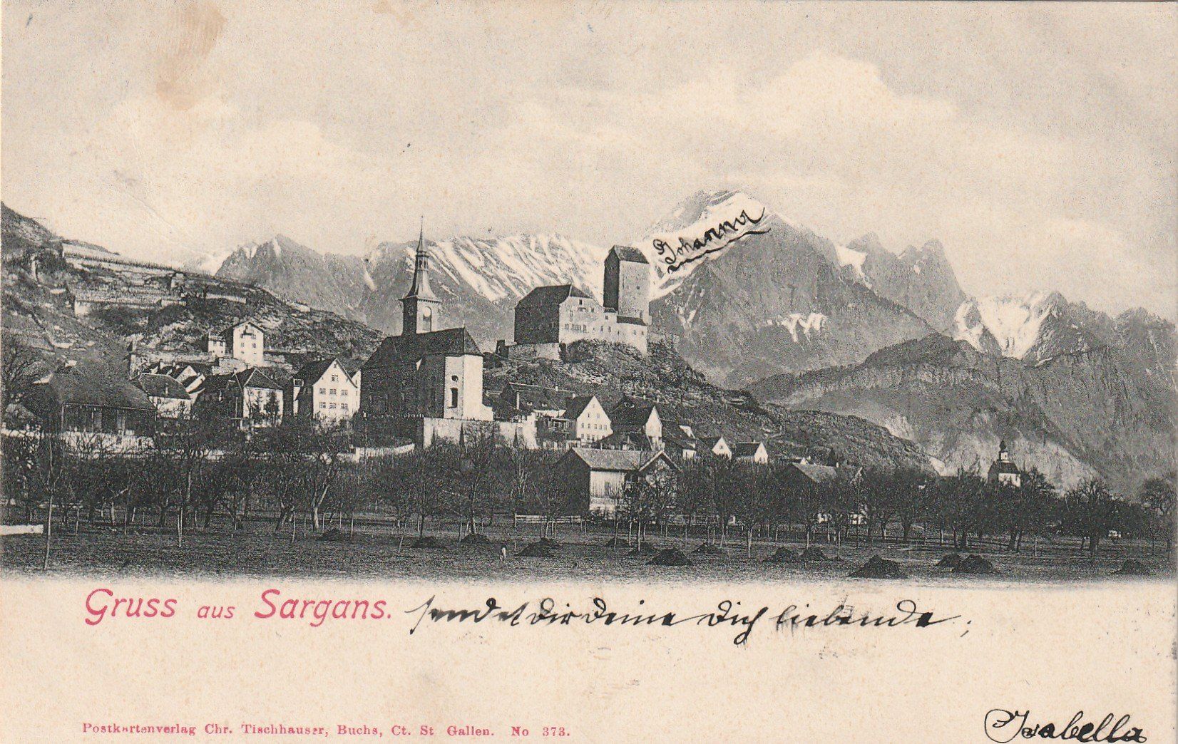 Cartoline postali: Sargans – Usato da Rorschacherberg venduto da fratovi2