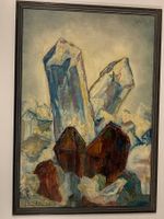 Erwin Stählin 1968 (1901-1970) Kristall Gemälde signiert