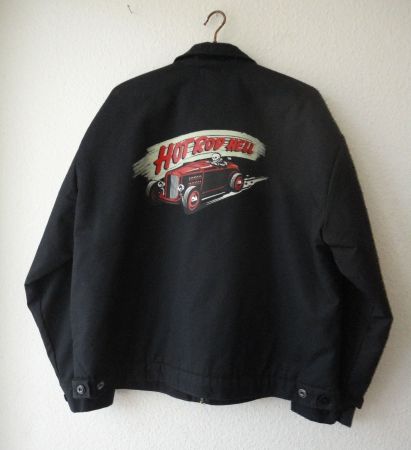 Hot Rod Hell, Herrenjacke Gr.XL m.Stickerei u.Rückenaufdruck