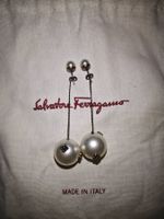 Salvatore Ferragamo drop earrings pearl like new