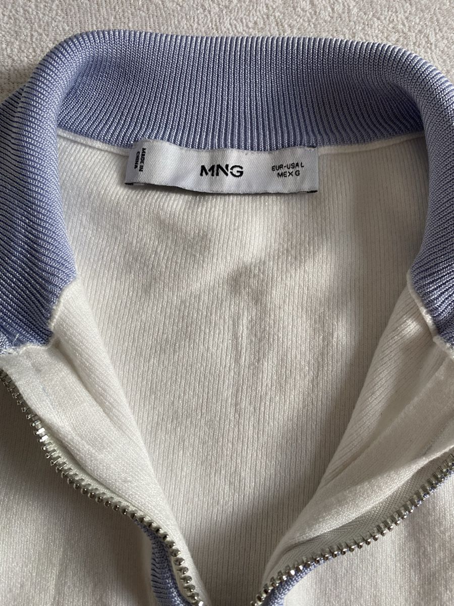 Mango Maglioni & Felpe: Pull Mango taille L blanc/bleu ciel - parfait pour l'été! – Usato da geneve venduto da cey_5ywd 1