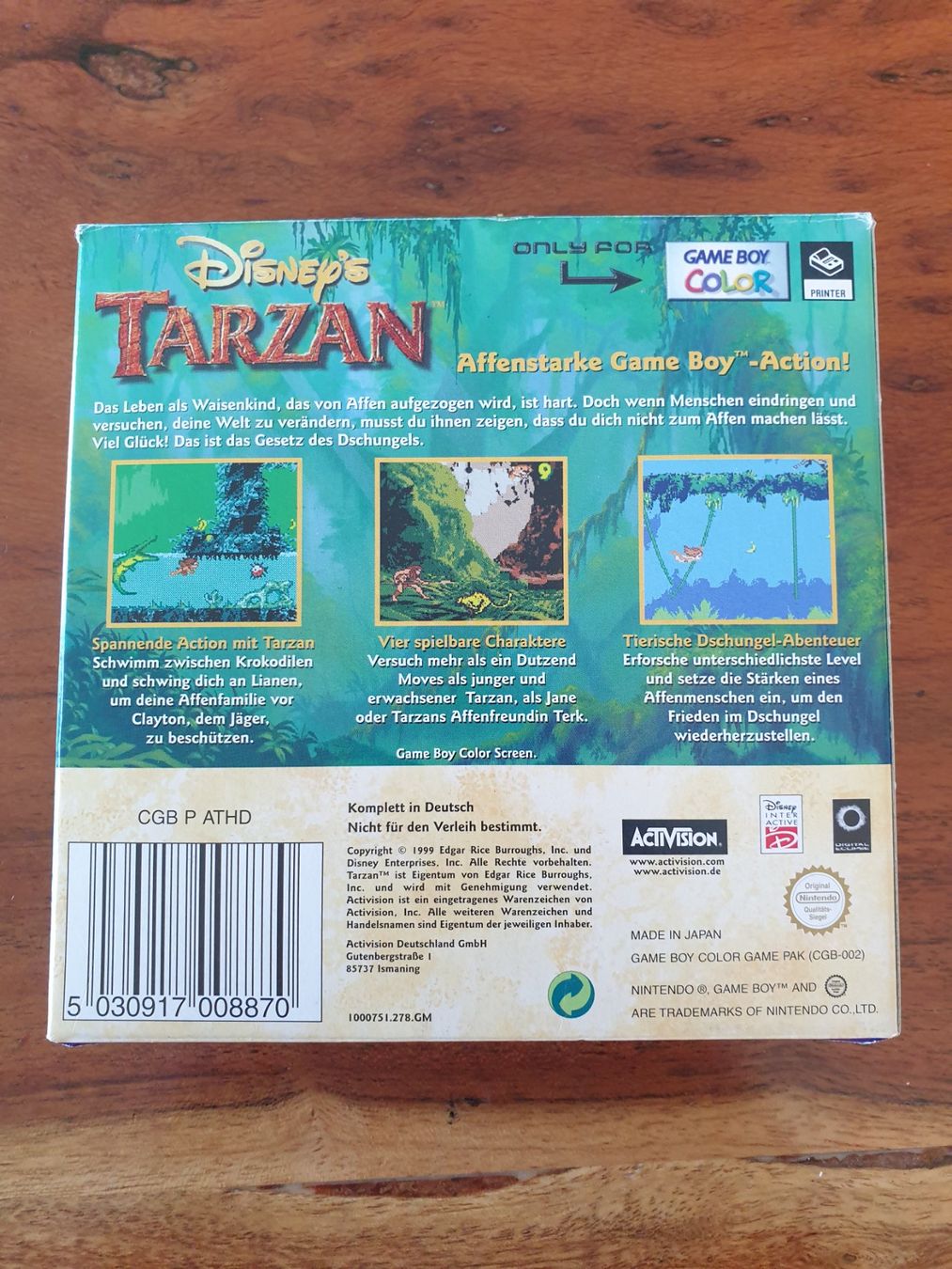 Spiele: Disnep's Tarzan OVP Gameboy Color – Gebraucht aus Rain von Rou_z26r 1