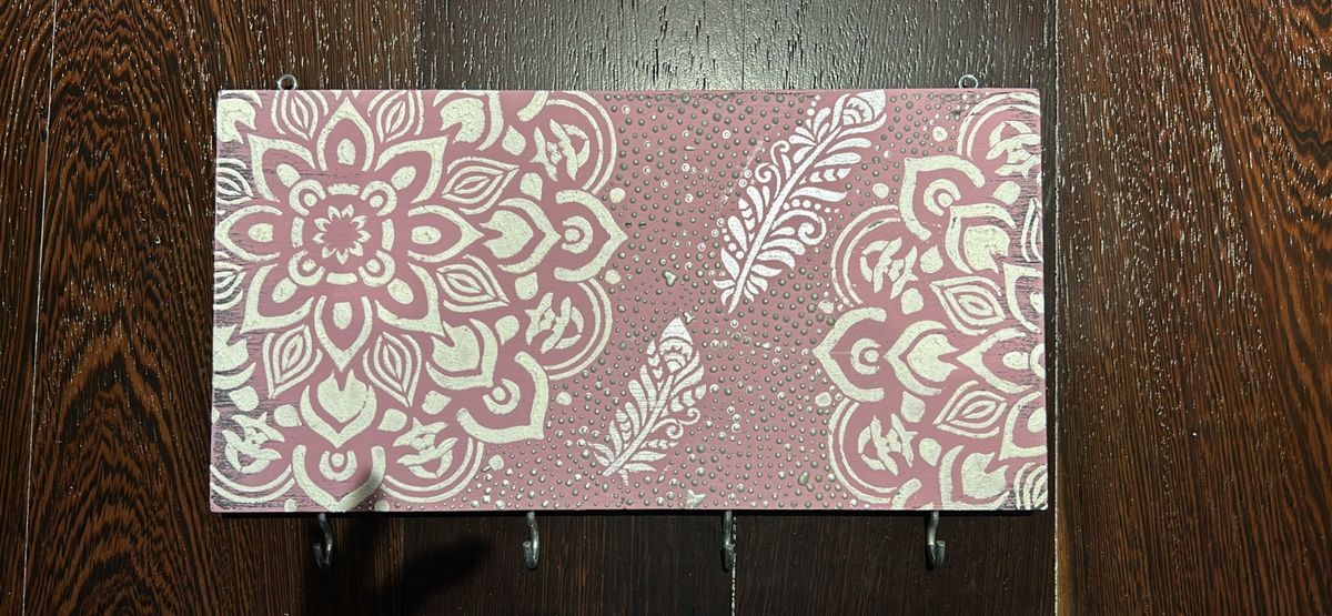 Tutte le decorazioni: Schlüsselbrett Mandala Rosa Shabby Chic – Nuovo e nell'imballaggio originale da Hauptwil venduto da mpr_zcr7