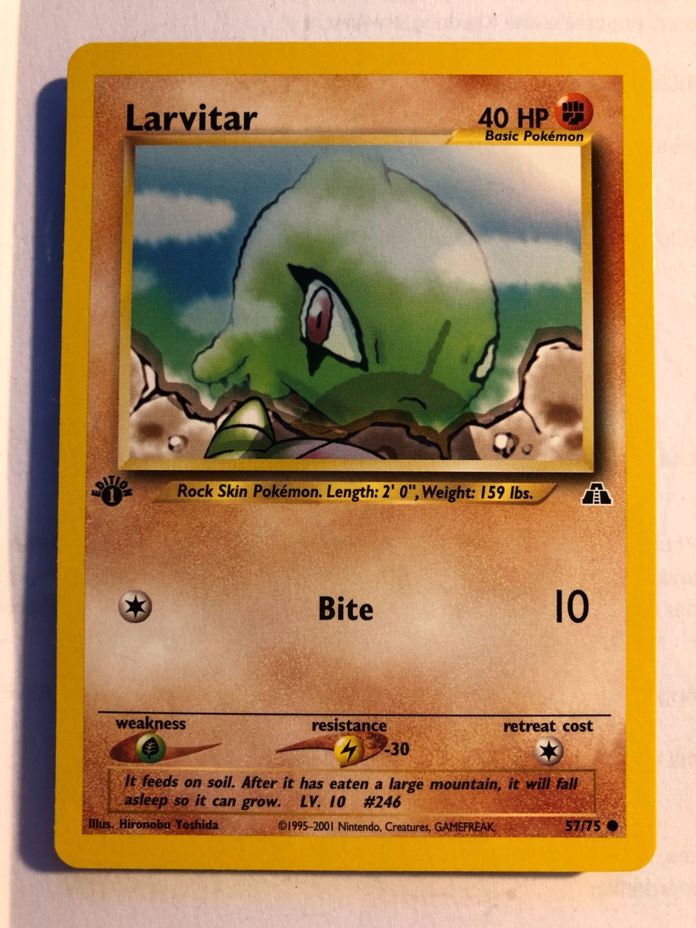 Cartes à collectionner: Larvitar 1st Neo Discovery - MINT - ab 1.- – D'occasion à Giubiasco par dan_pr8b