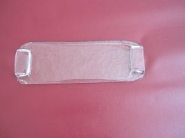 Keksplatte klein aus Glas, der Glasi Hergiswil, Handarbeit