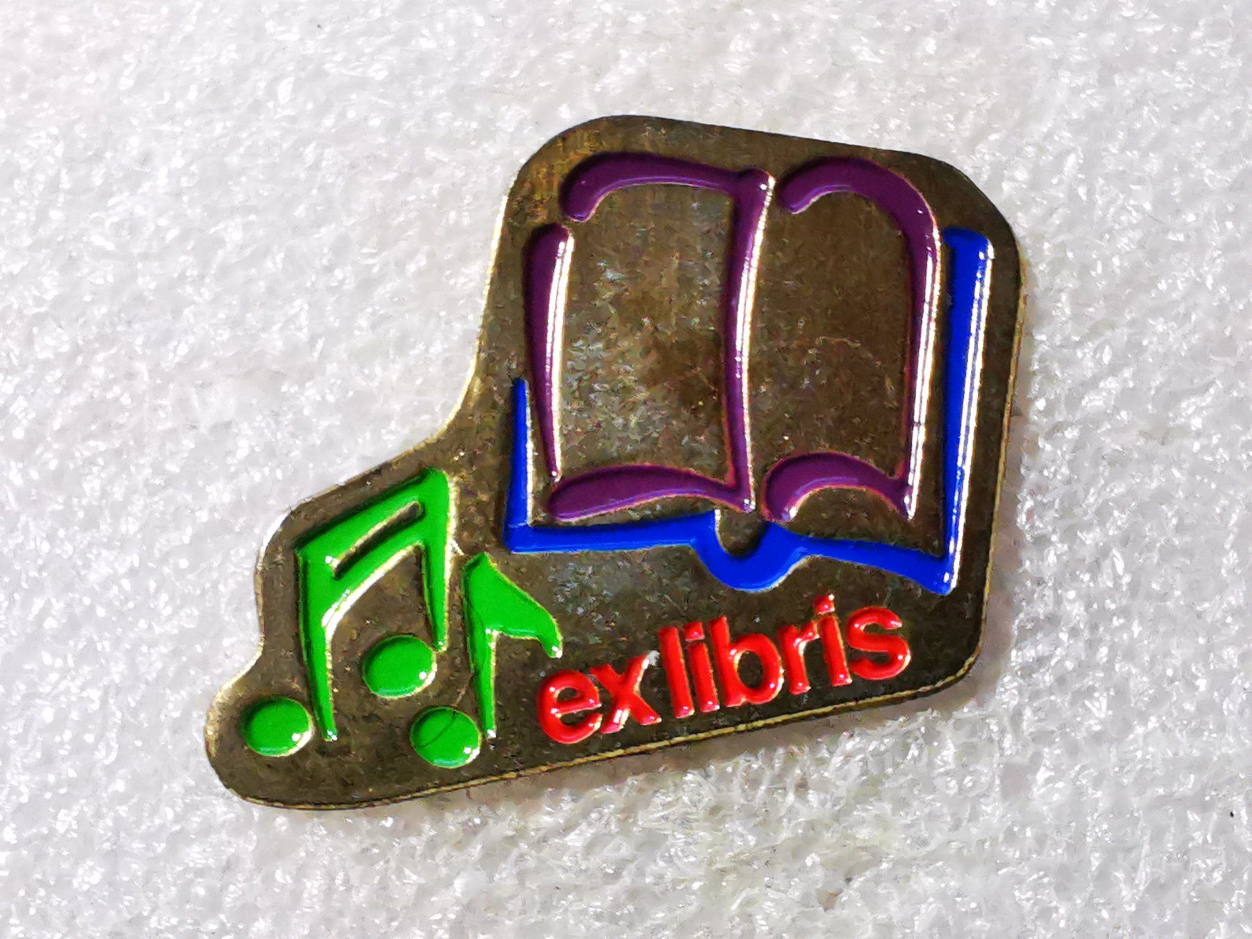 Plaketten & Abzeichen: Ansteckpin 32: ex libris – Gebraucht aus Oppligen von Pin-Fall-Shop