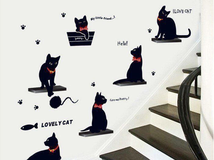 Foto & Immagini: Wandtattoo Katze - – Nuovo e nell'imballaggio originale da Ibach venduto da fantasyfashion 1