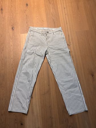 Jack and Jones Loose/Eddie Hose weiss-schwarz gestreift