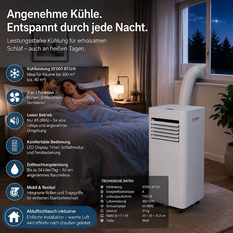 Klimageräte: Mobile Klimaanlage Neu & unbenutzt – Gebraucht aus Elgg von Peilo91