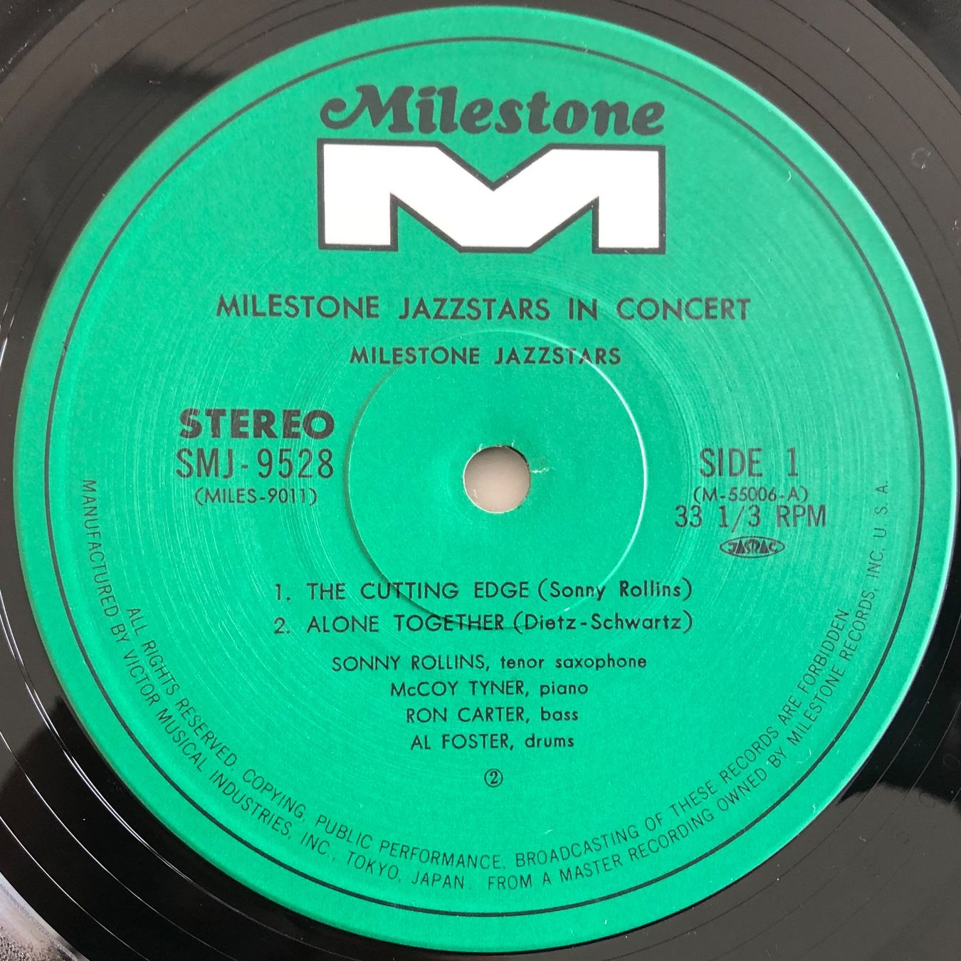 Dischi in vinile: SONNY ROLLINS / MCCOY TYNER / RON CARTER - MILESTONE JAZZSTA – Usato da Poliez-Pittet venduto da Newtown-Records 3