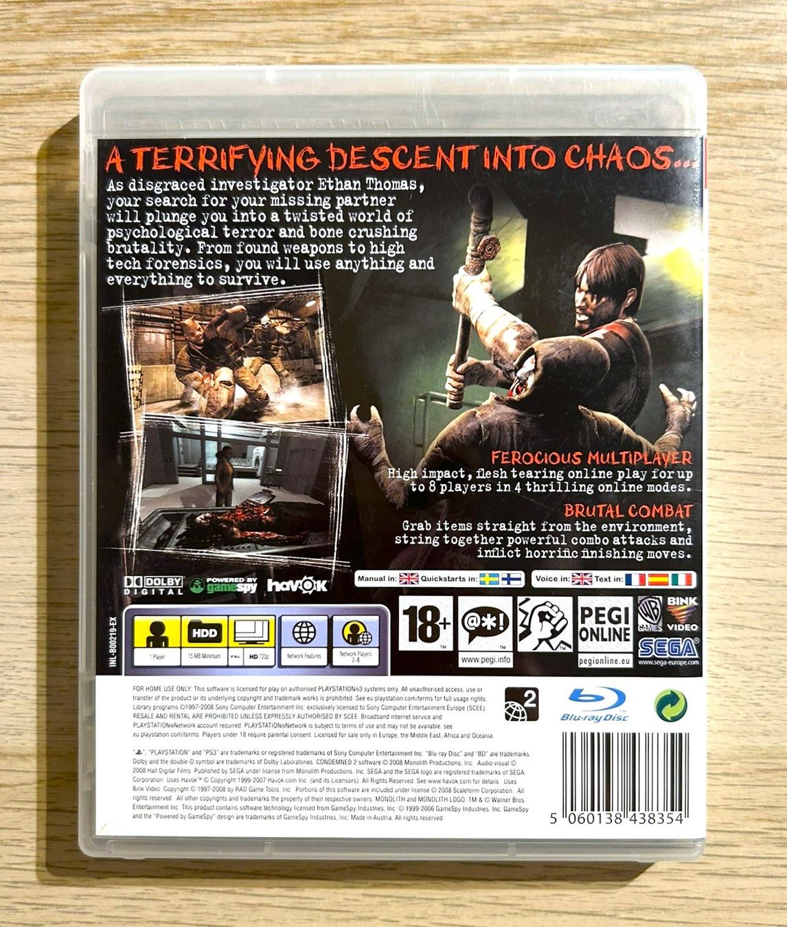 Sony Giochi: Condemned 2 PS3 – Usato da St. Gallen venduto da Alpine.Arcade 1