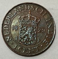 1 Cent - Niederländisch-Indinen (Indonesien) - 1929