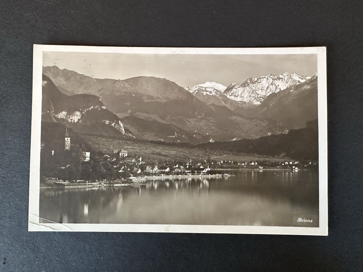 Ansichtskarten: Alte Ansichtskarte Brienz Schweiz 1928 – Gebraucht aus Schmitten / FR von Samsara169