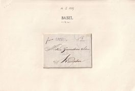 1819 Faltbrief BASEL - KEMPTEN