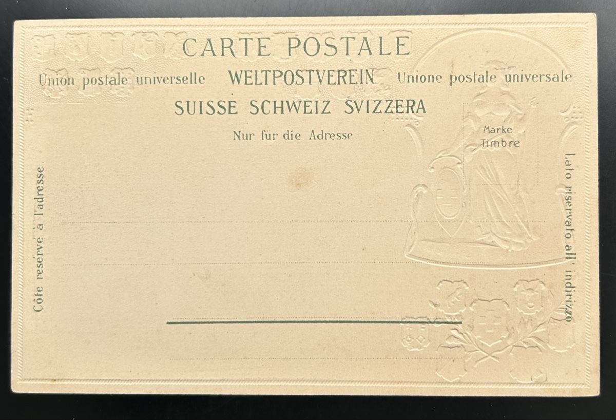 Cartoline postali: Prägekarte Basel Marktplatz  – Usato da Horw venduto da Tellbub 1