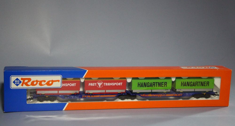 Roco Doppeltaschen-Gelenkwagen (H0/DC) (Gebraucht) in Niederuzwil für ...